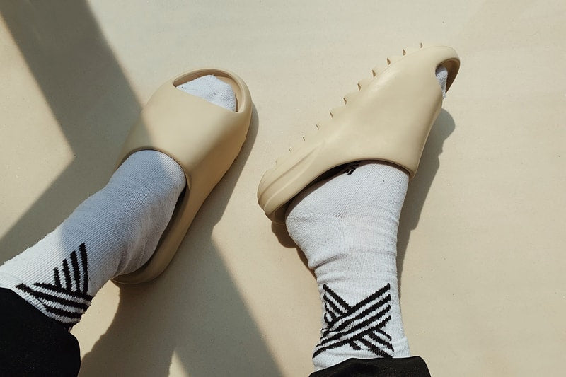 adidas gazelle silver green womens Yeezy Slide Salt  Xclusive