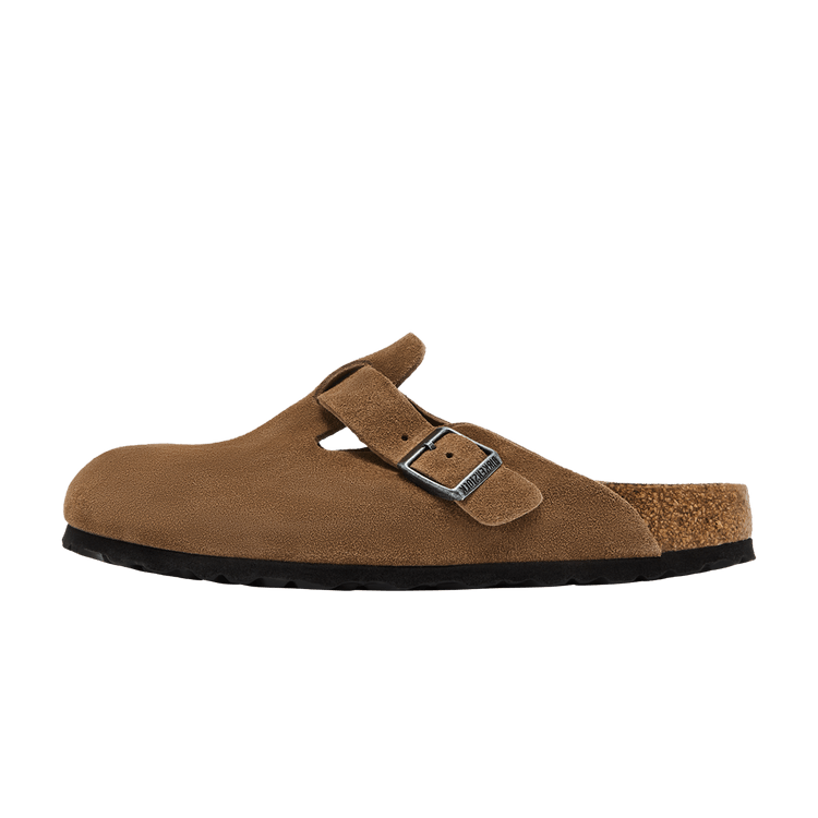 Birkenstock Boston Soft Footbed Sandal 'Dark Tea'