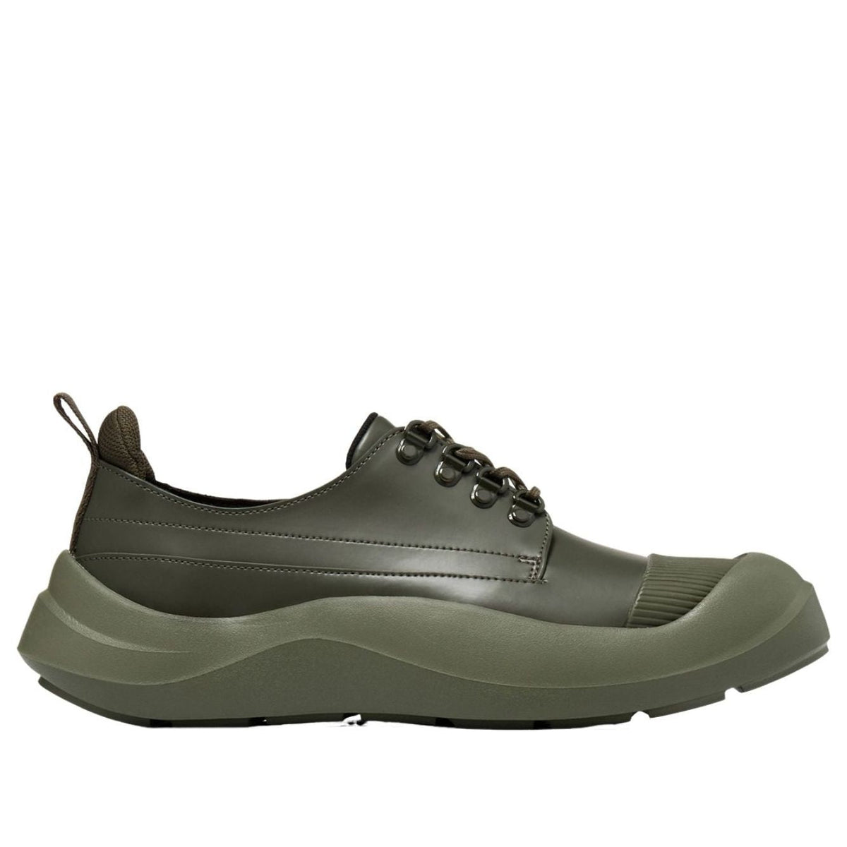 Onitsuka Tiger Wigurve Bronze Green, driekwart aanzicht van de zijkant