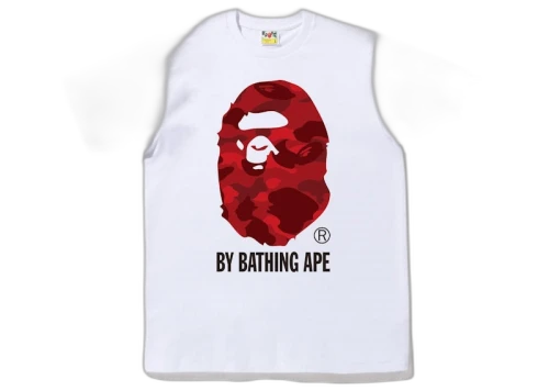 BAPE Color Camo By Bathing Ape Tee (FW22) White Red