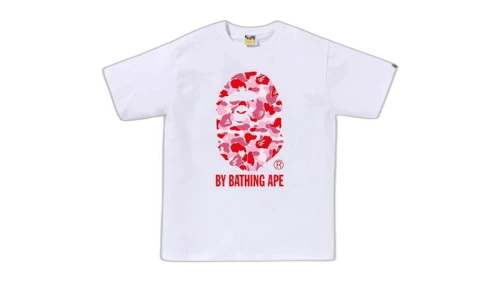 BAPE ABC Camo By Bathing Ape Tee (SS25) White/Pink