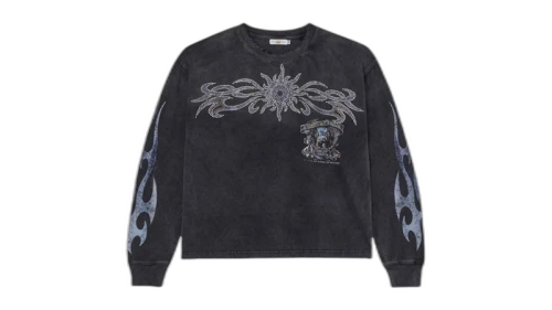 Vale Forever Valley Bling Long-Sleeve Tee Black