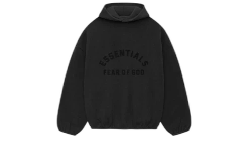 Fear of God Essentials Core Collection Nylon Fleece Hoodie Black/ Black