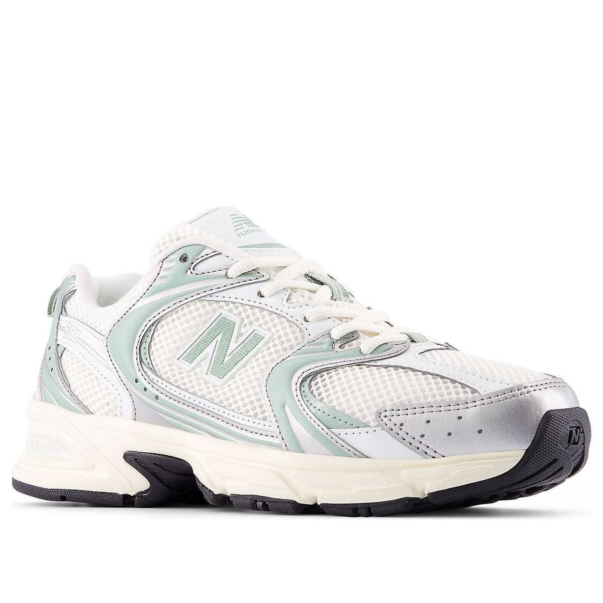 New Balance 530 Silver Metallic Mosaic Green
