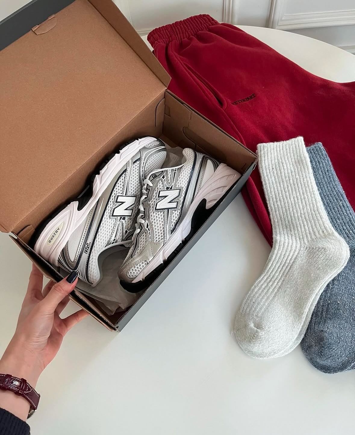 New Balance 740v2 White Shadow Grey Navy