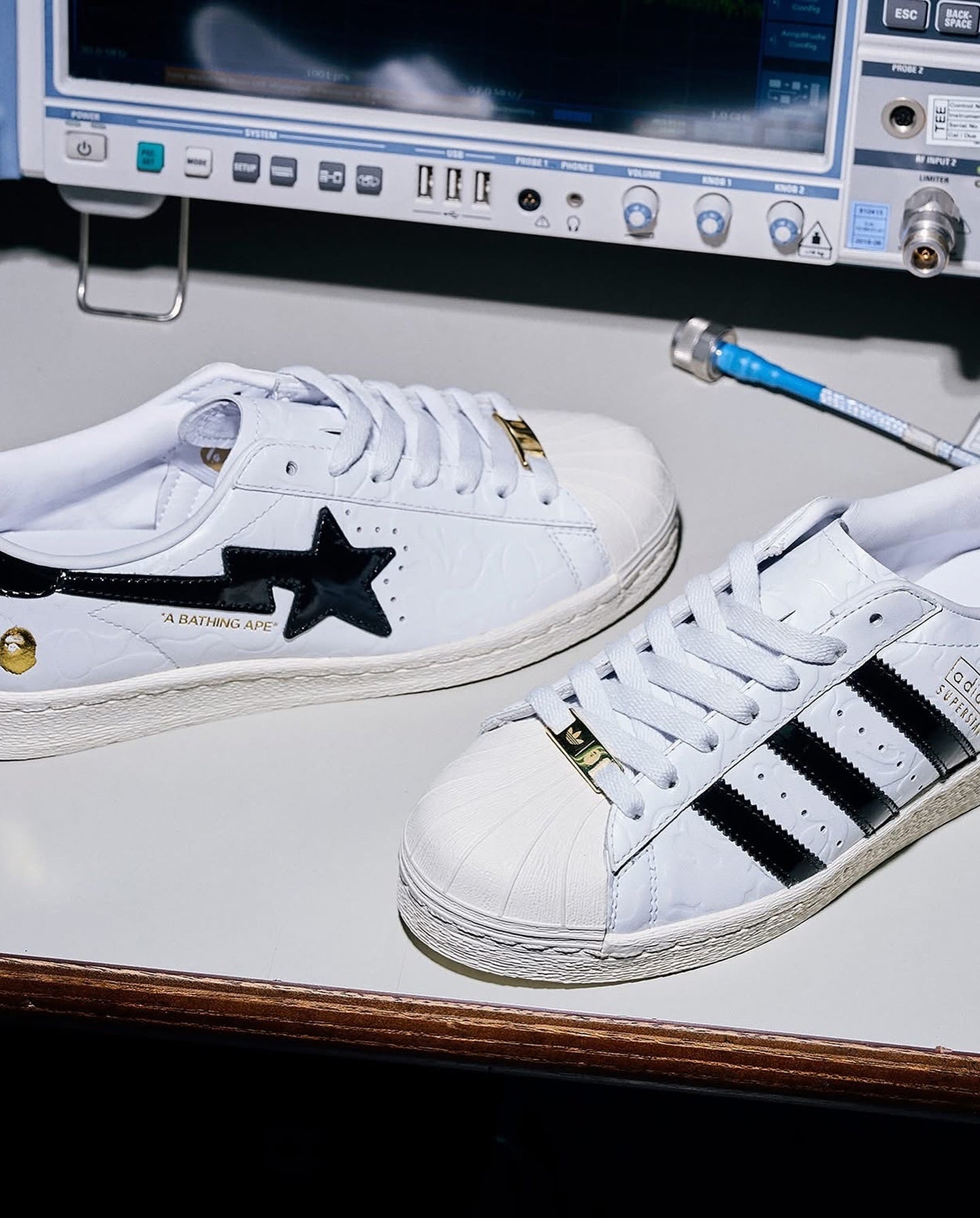 adidas Superstar Vintage Bape White Black