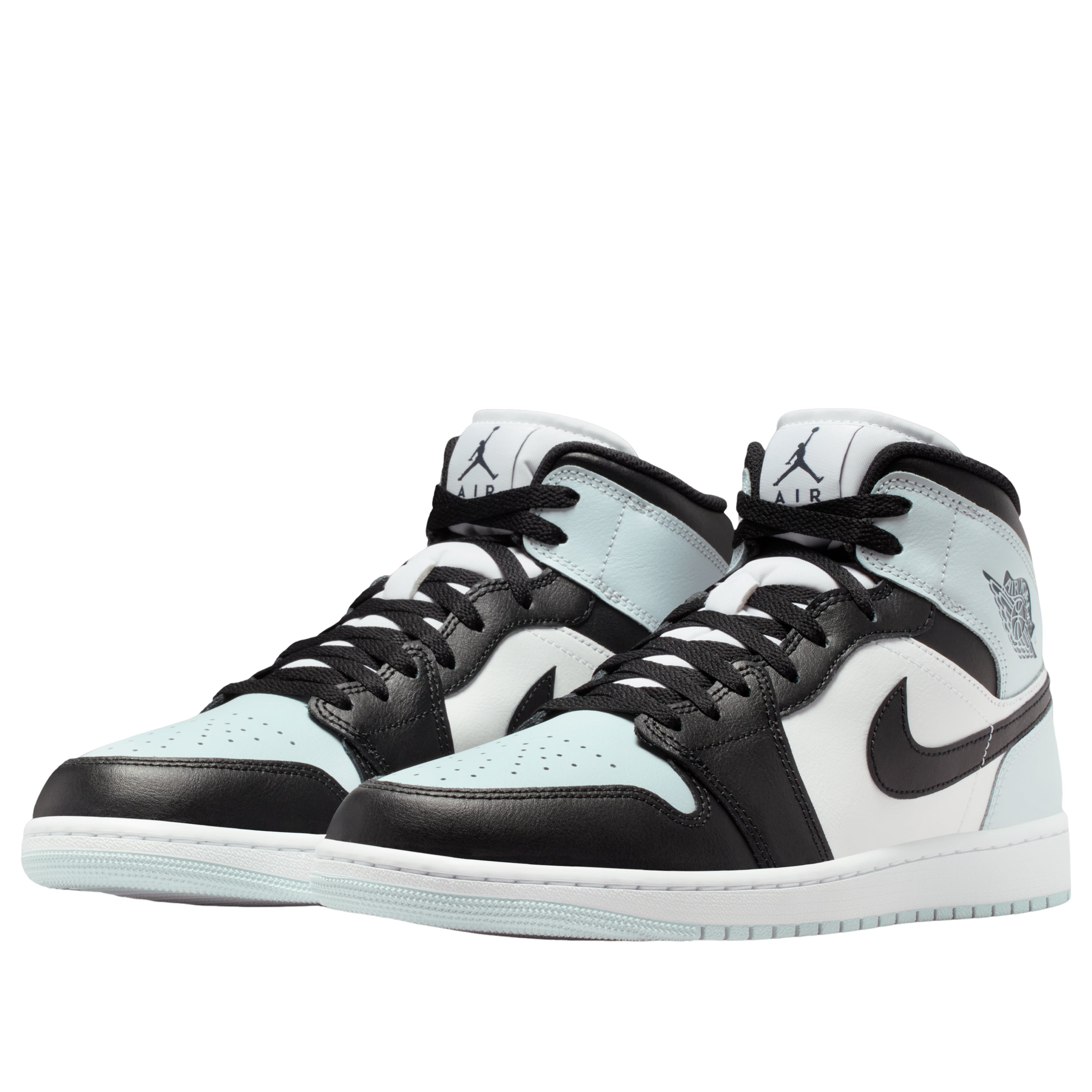 Jordan 1 Mid Black Aura Squadron Blue