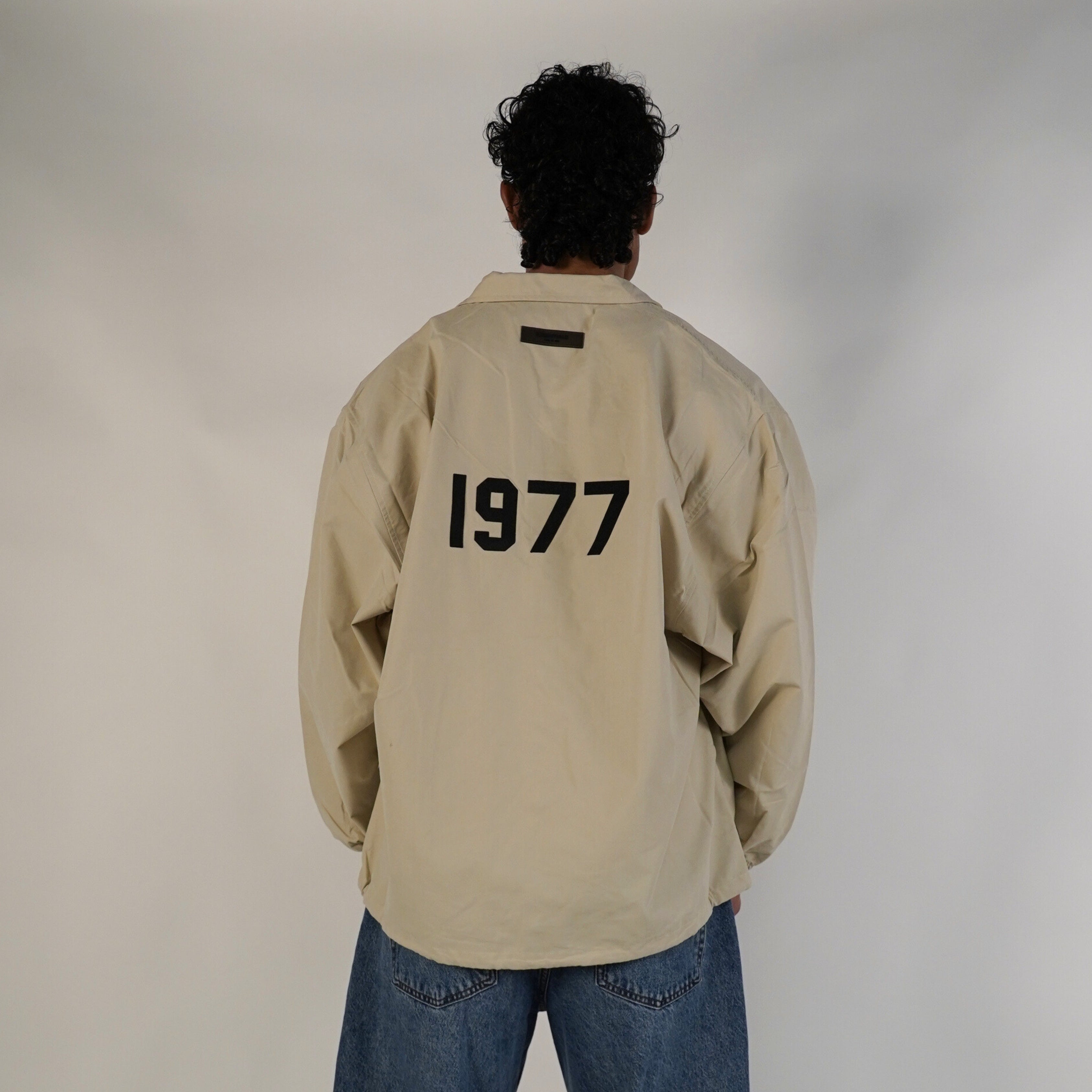 Fear of God Essentials FW20 Coach Jacket 1977 Wheat