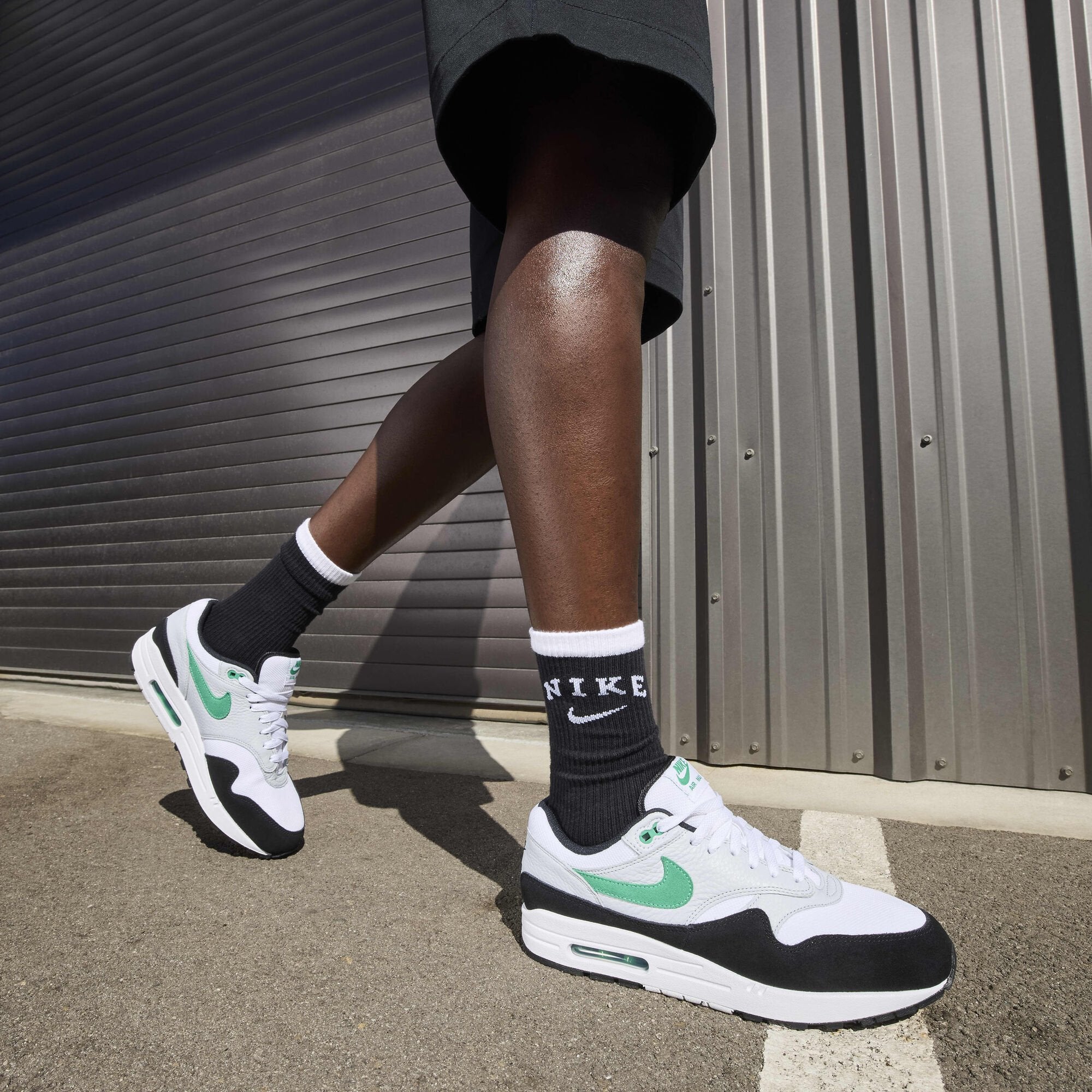 Nike Air Max 1 White Black Stadium Green