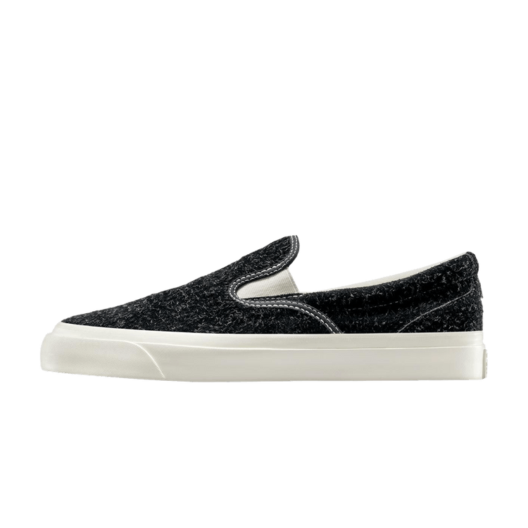 Converse One Star Slip Pro GOLF le FLEUR* Black Beauty, zijaanzicht met zwarte textuurstof en crèmekleurige zool