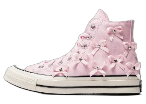 Converse Chuck 70 Hi Bow Studded Pink Frosting