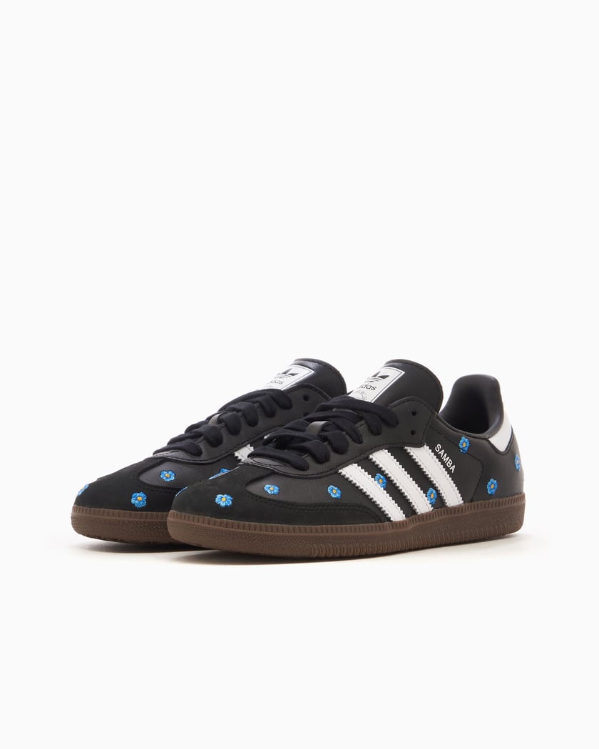 Adidas Samba Light Blue Floral Core Black (Women's)