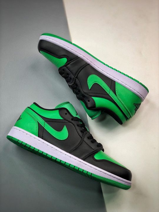 Air Jordan 1 Low Lucky Green 553558-065 / 553560-065