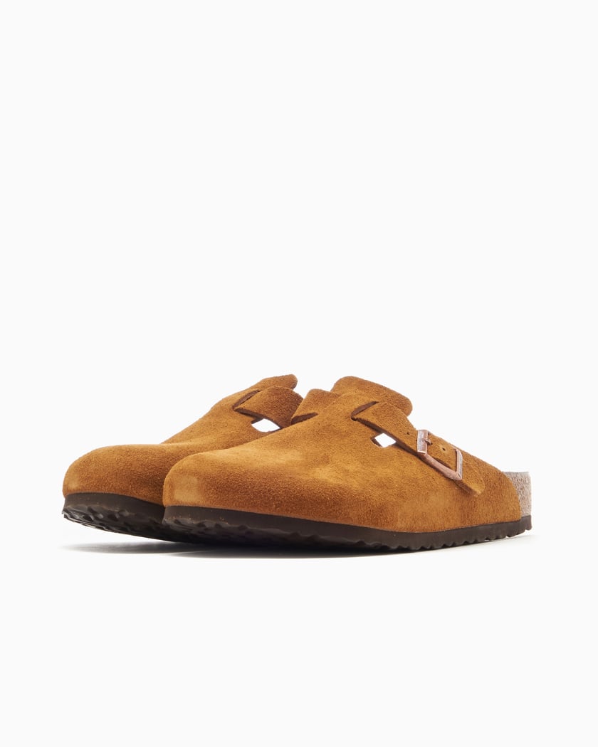 Birkenstock Boston Soft Footbed Suede Mink