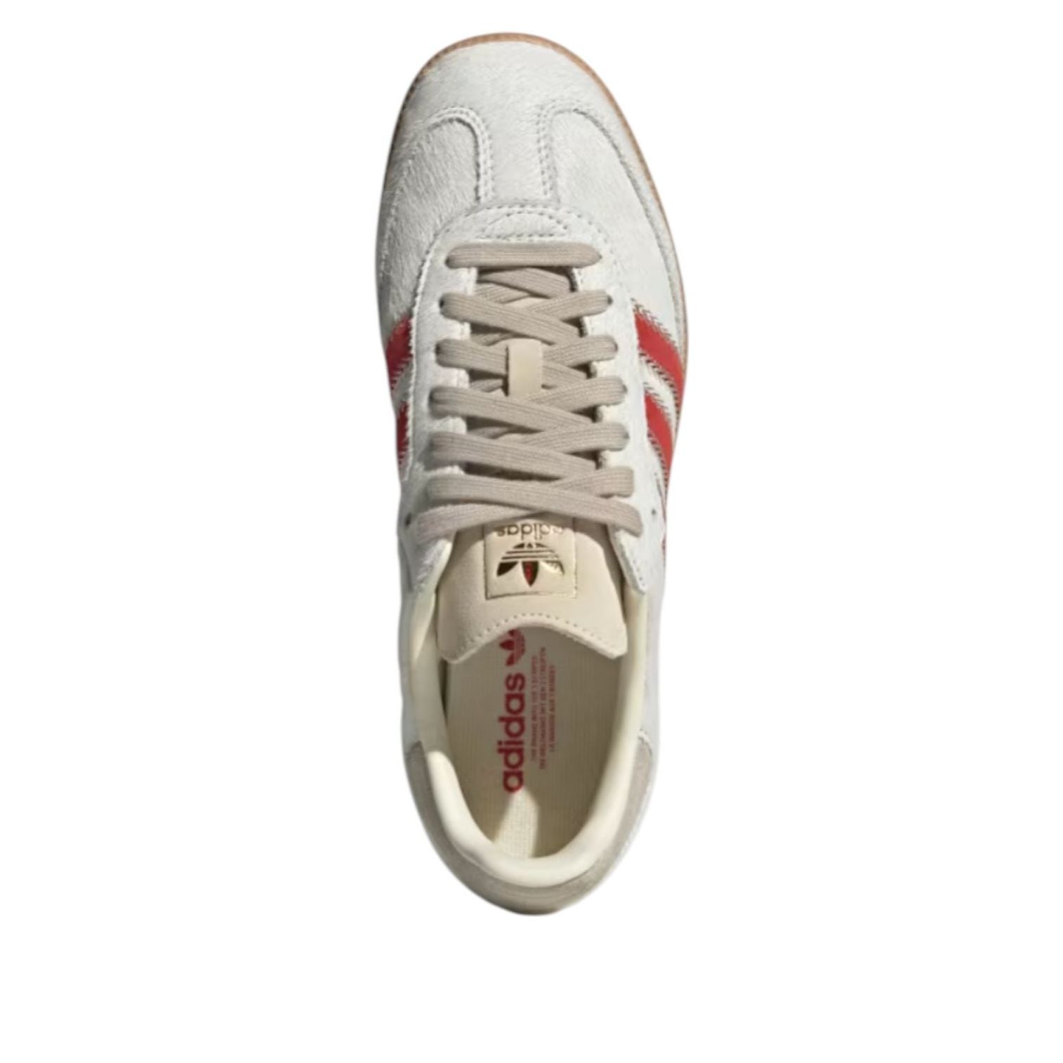 adidas Samba OG Pony Hair Wonder Beige Better Scarlet
