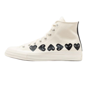 Converse Chuck Taylor All Star 70 Hi Comme des Garcons PLAY Multi-Heart Milk