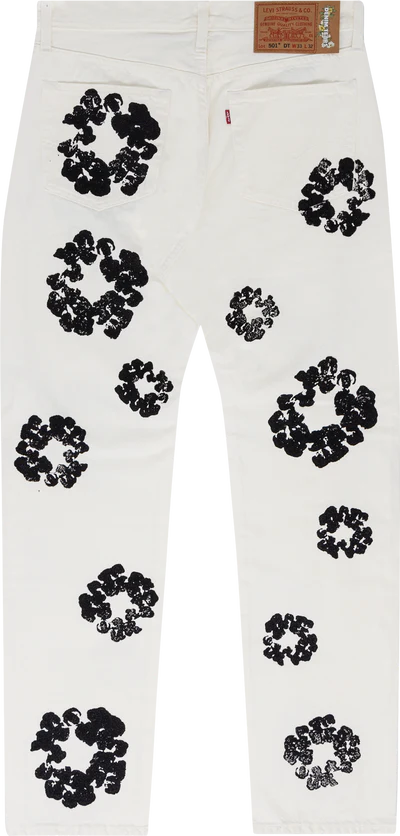 Denim Tears x Levi's Cotton Wreath Jean White