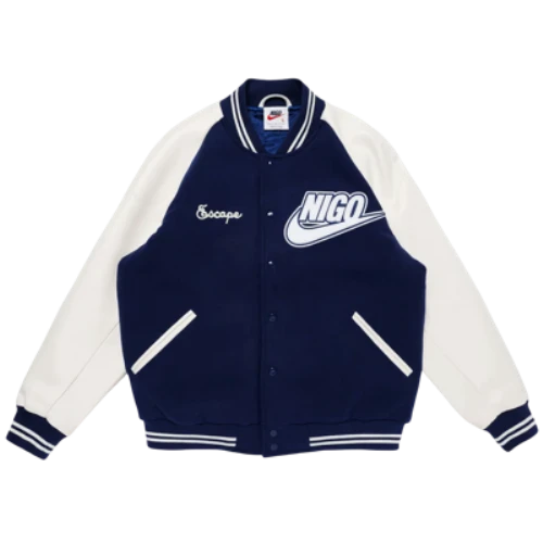Nike x Nigo NRG Varsity Jacket Navy