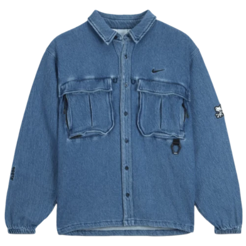 Nike x NOCTA Opal Lily Pad Denim Shirt Blue Denim