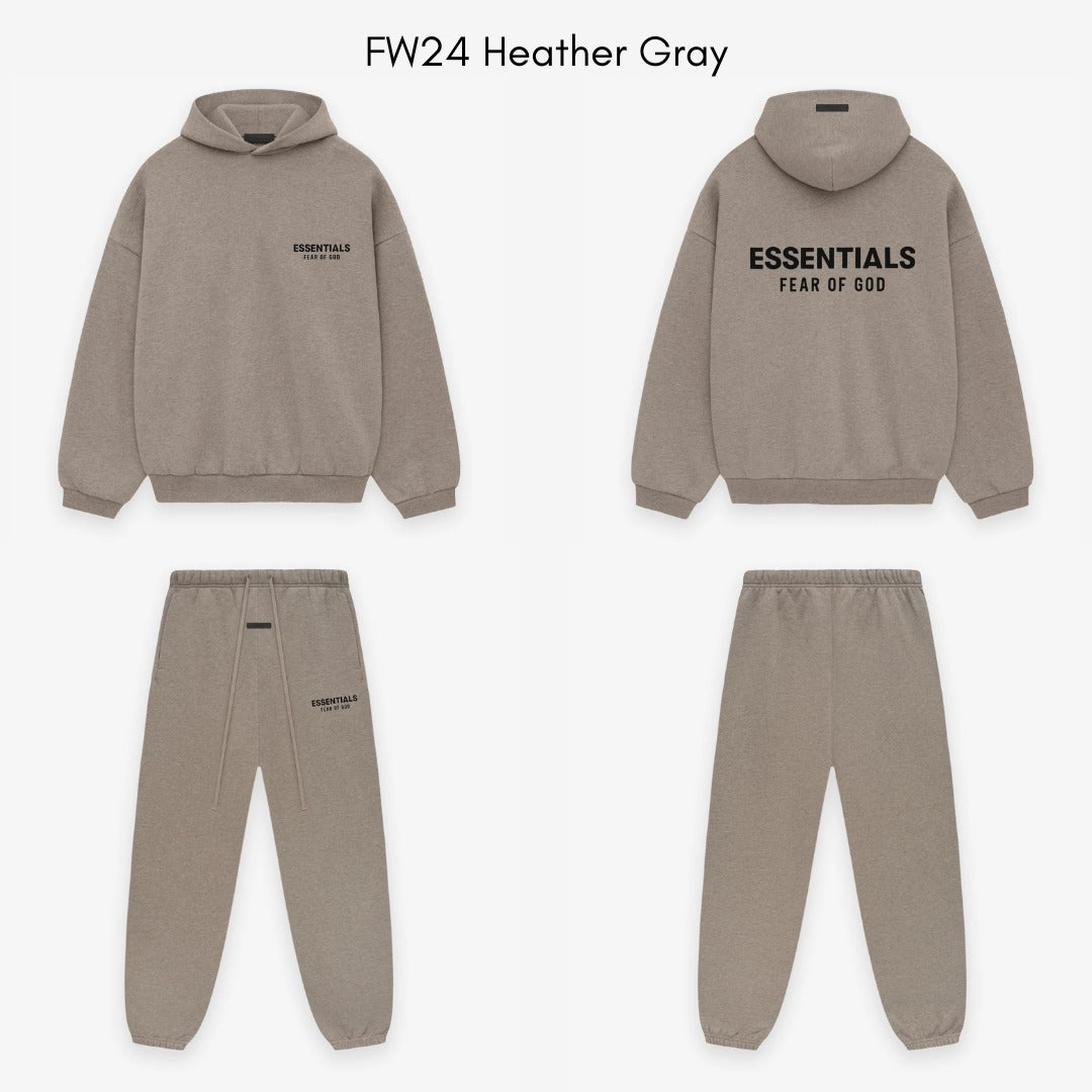 Fear of God Essentials FW24 Heather Grey Full set