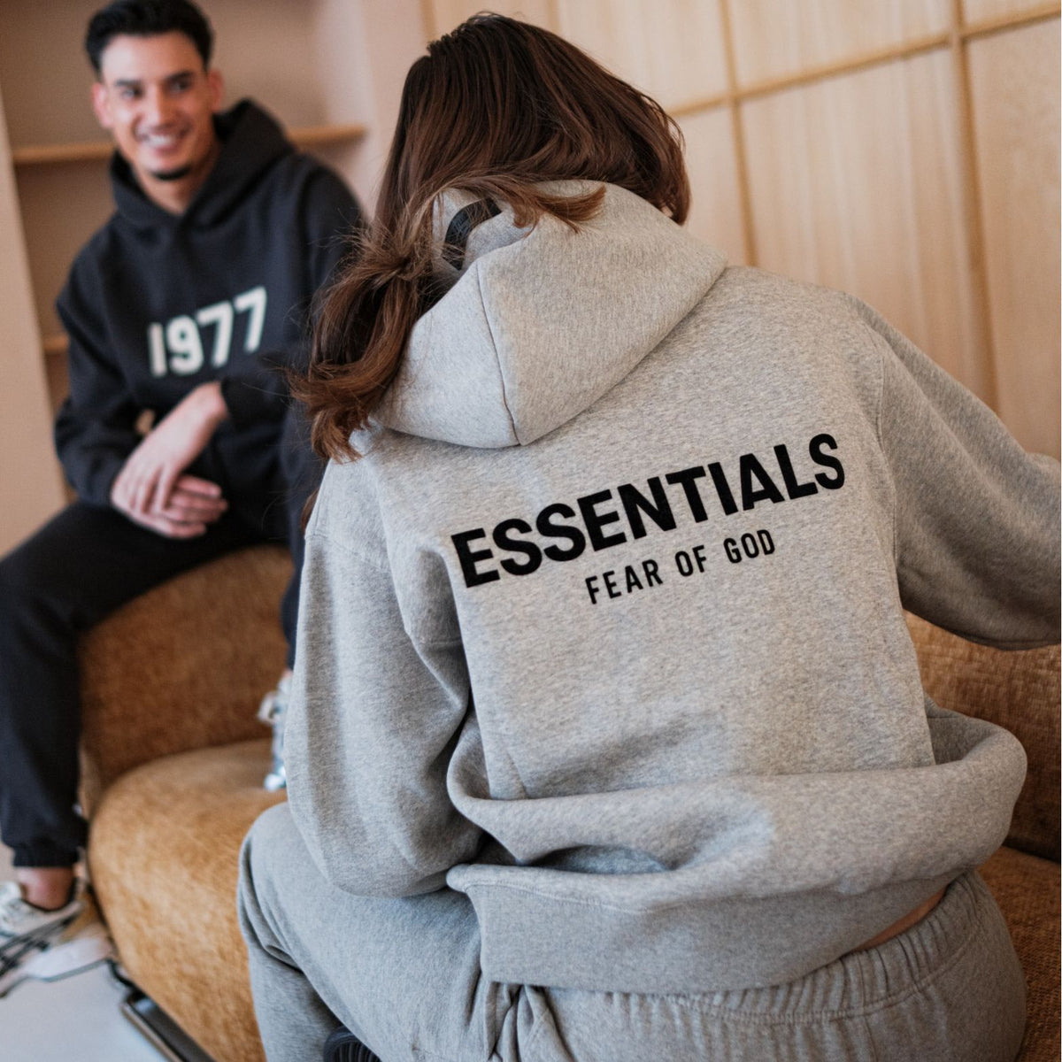 Fear of God Essentials Dark Oatmeal Hoodie