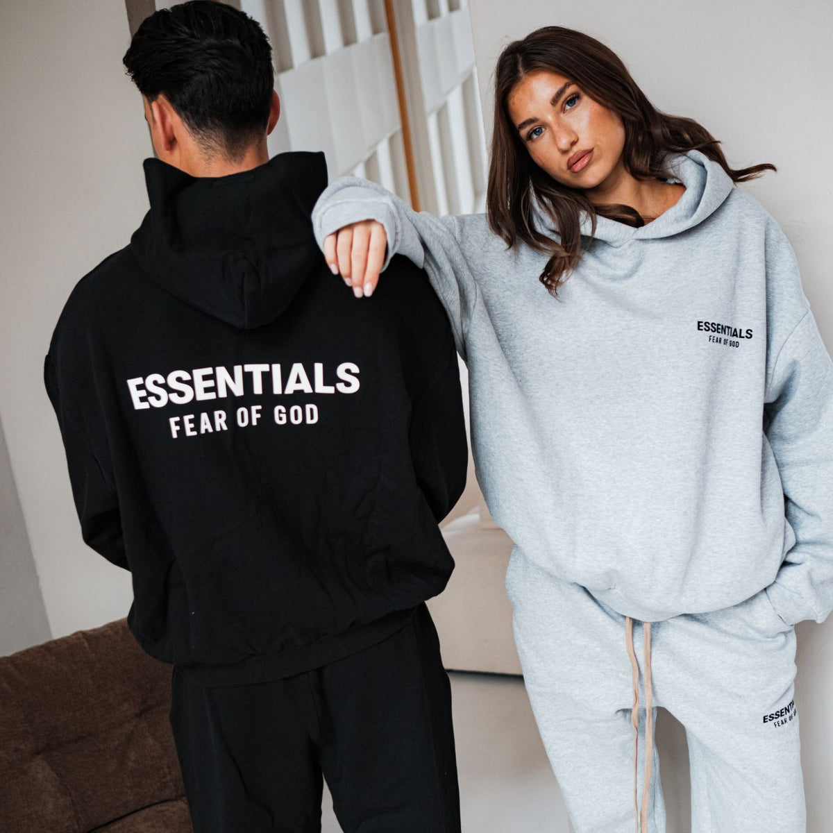 Fear of God Essentials FW24 Light Heather Hoodie