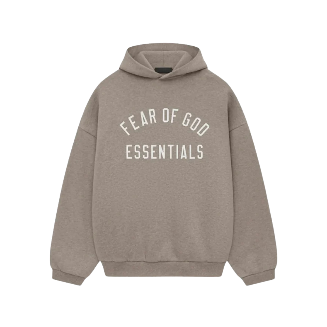 Fear of God Essentials FW24 Heather Grey Arch Hoodie