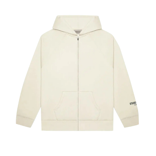 Fear of God Essentials SS20 Zip Hoodie Cream