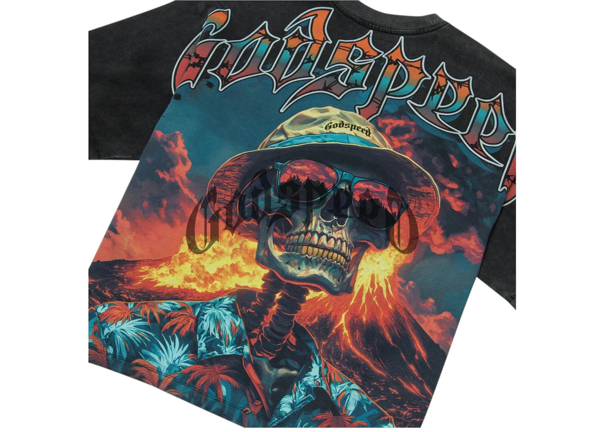 Godspeed Natural Disaster T-shirt Black Wash