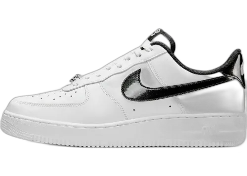 Nike Air Force 1 Low '07 LV8 White Black Glitter Swoosh