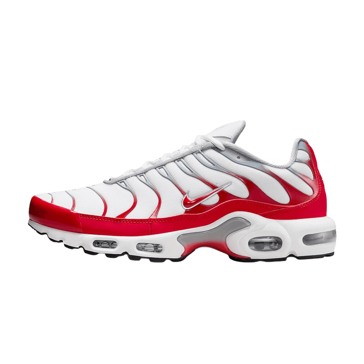 Nike Air Max Plus White University Red Wolf Grey