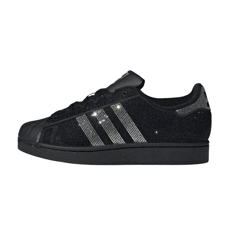 adidas Superstar II Rhinestone Black Silver