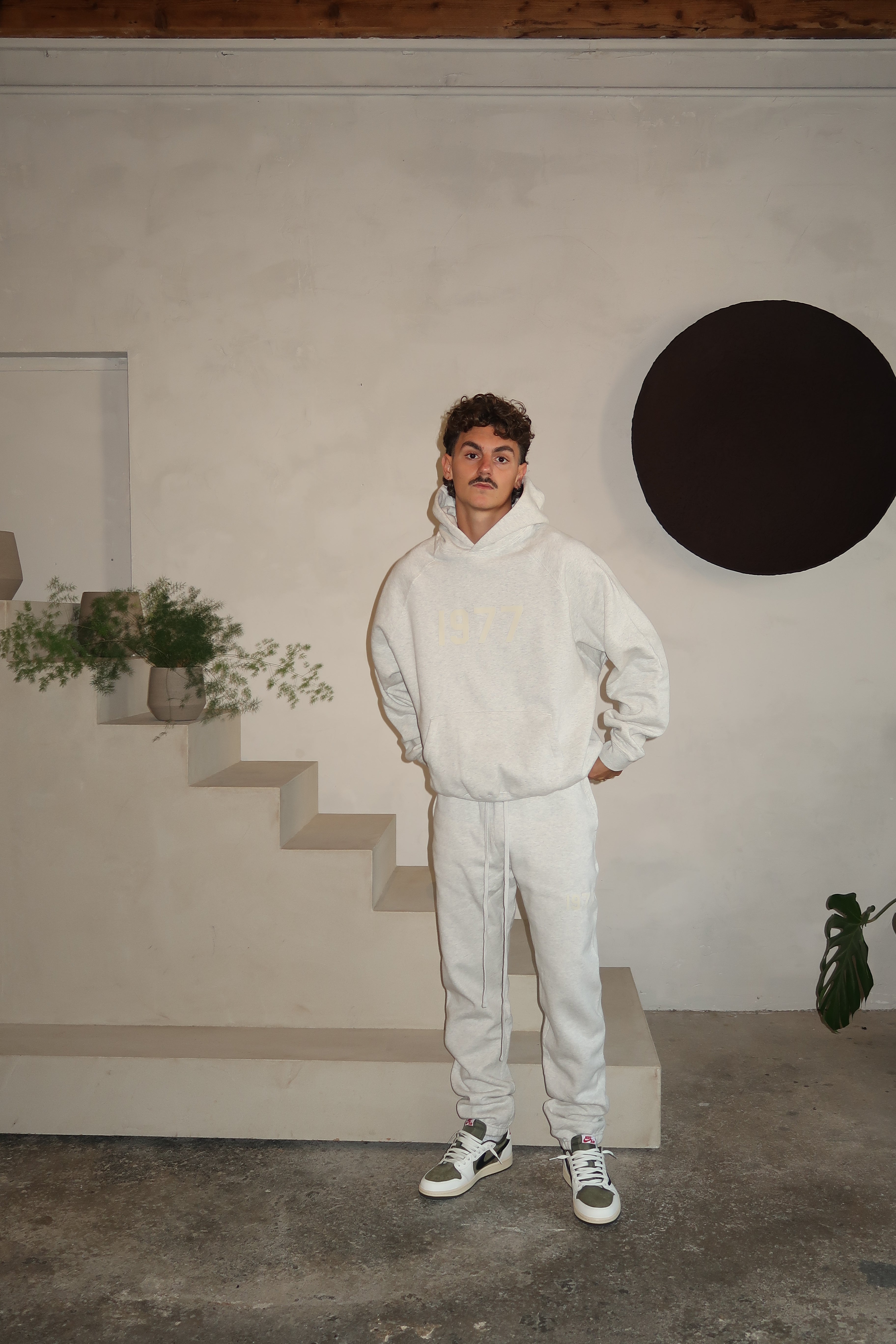 Fear of God Essentials 1977 Light Oatmeal Long Pants