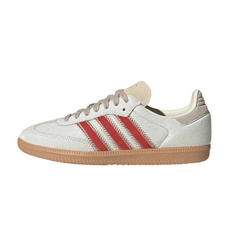 adidas Samba OG Pony Hair Wonder Beige Better Scarlet