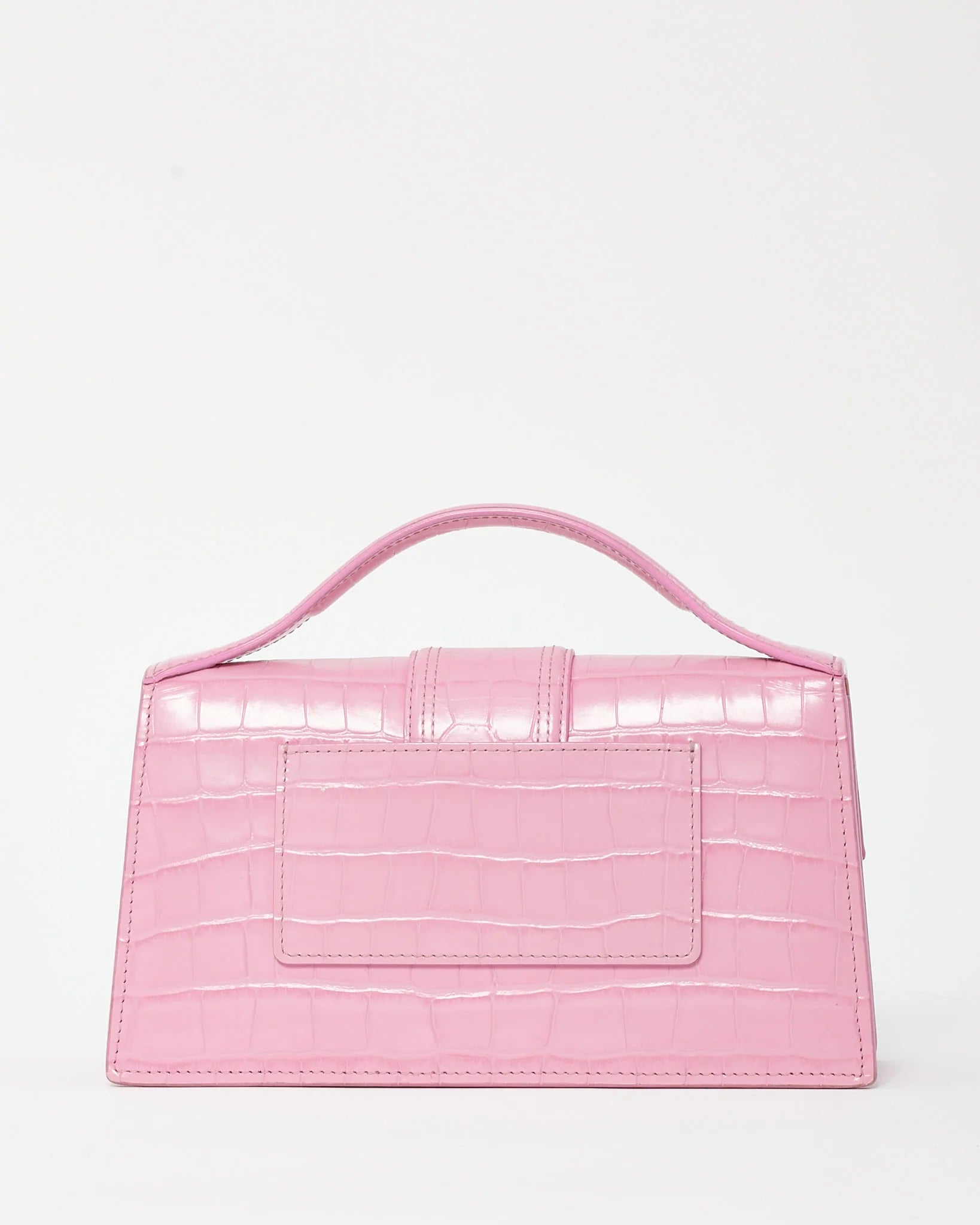Jacquemus Le Grand Bambino Croco Pink