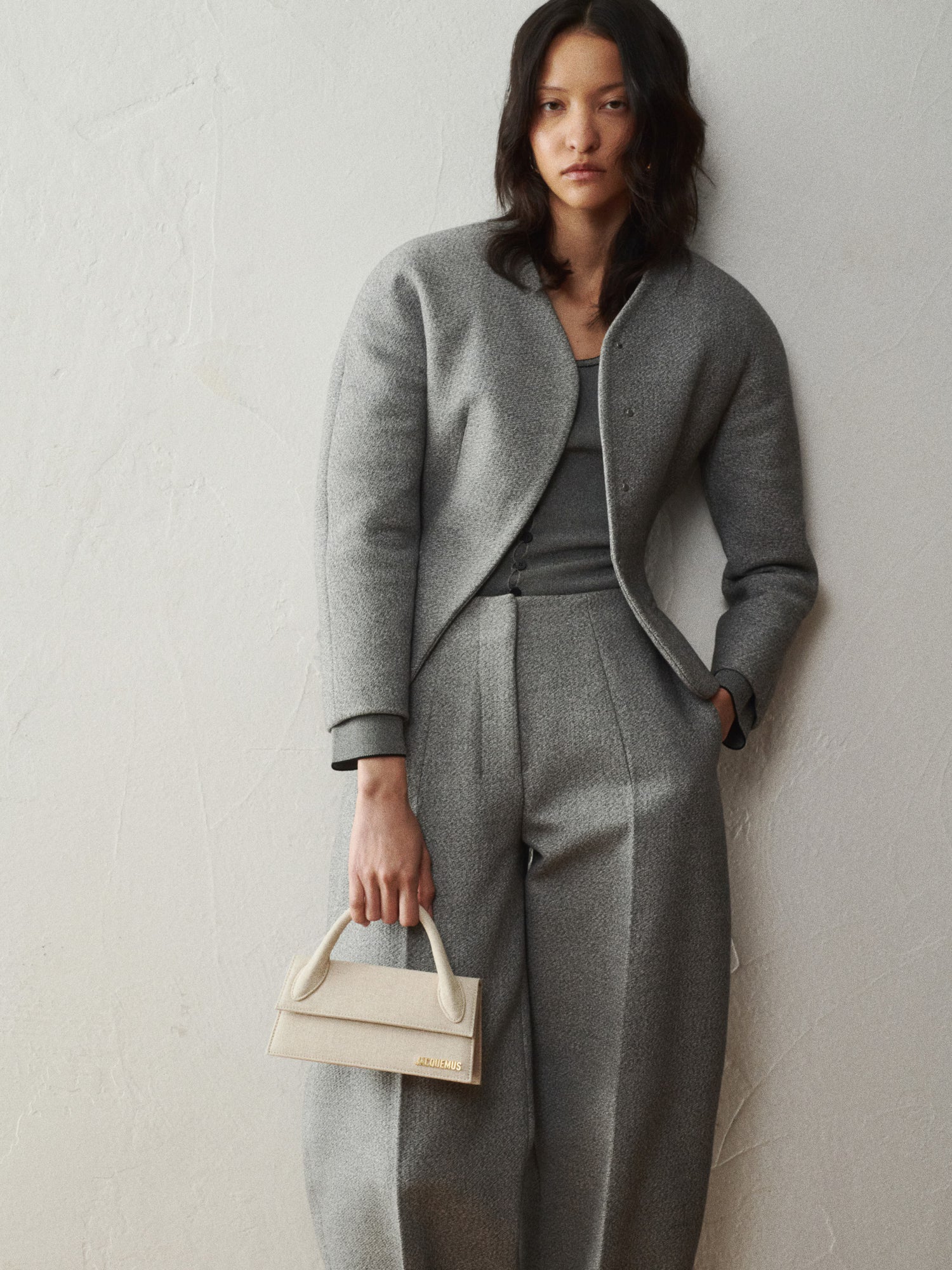 Jacquemus Long Chiquito Light Grey