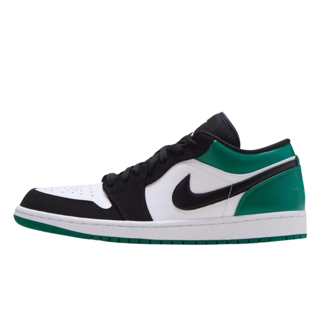 Jordan 1 Low White Black Mystic Green