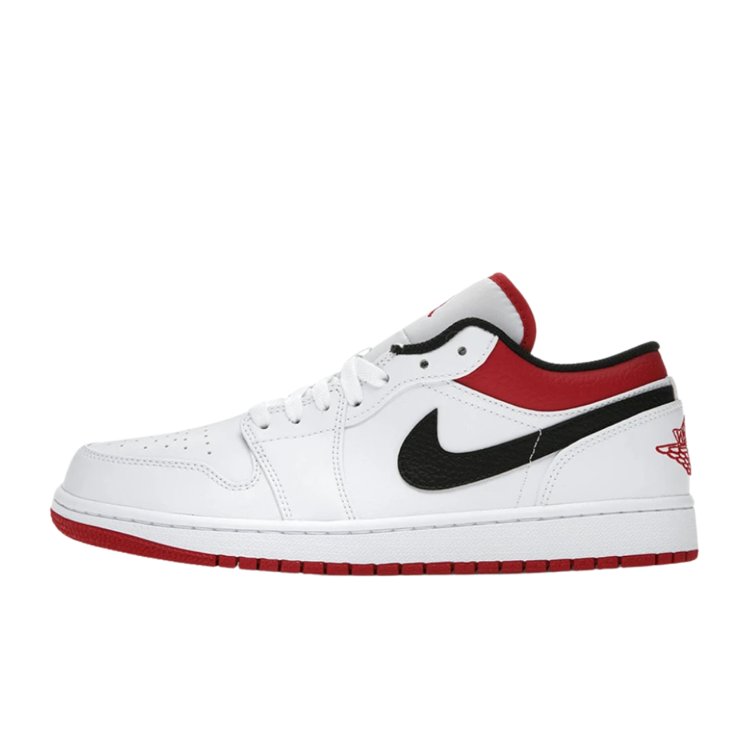 Jordan 1 Low White University Red Black