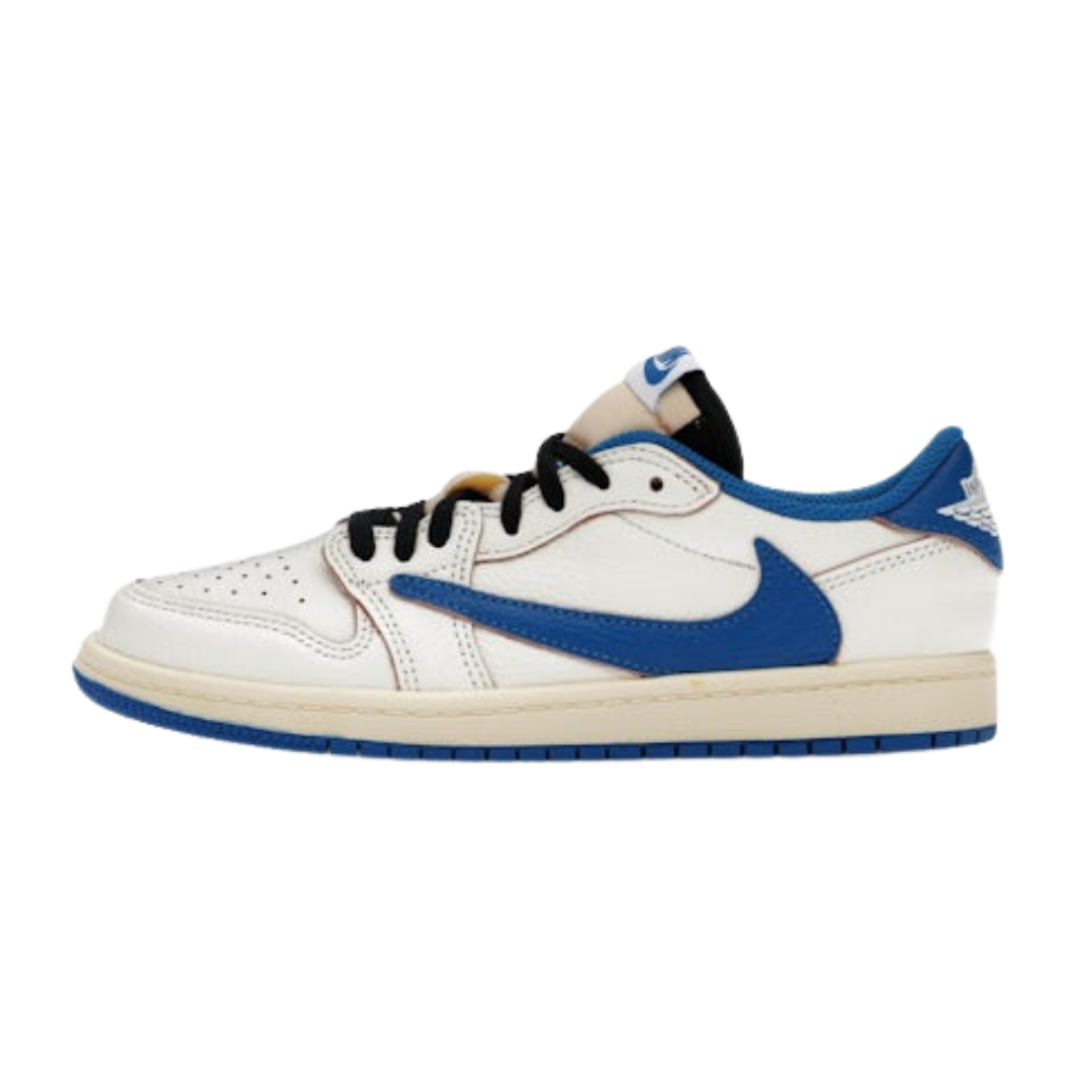 Jordan 1 Retro Low OG SP Fragment x Travis Scott Sail Military Blue (PS)