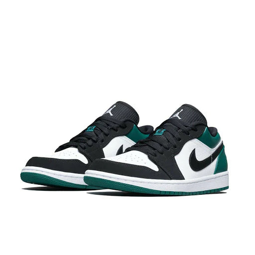 Jordan 1 Low White Black Mystic Green