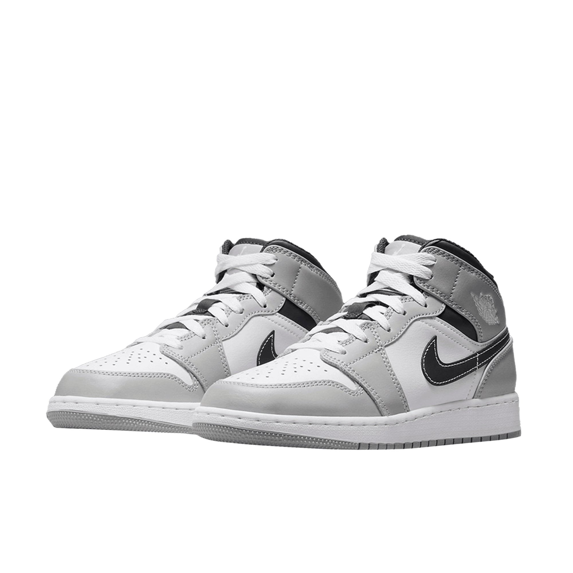 Jordan 1 Mid Light Smoke Grey (GS)