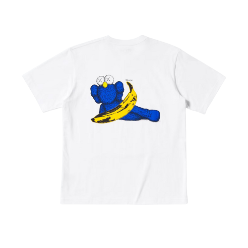KAWS x Uniqlo Warhol UT Graphic 471321 T-shirt Bianco