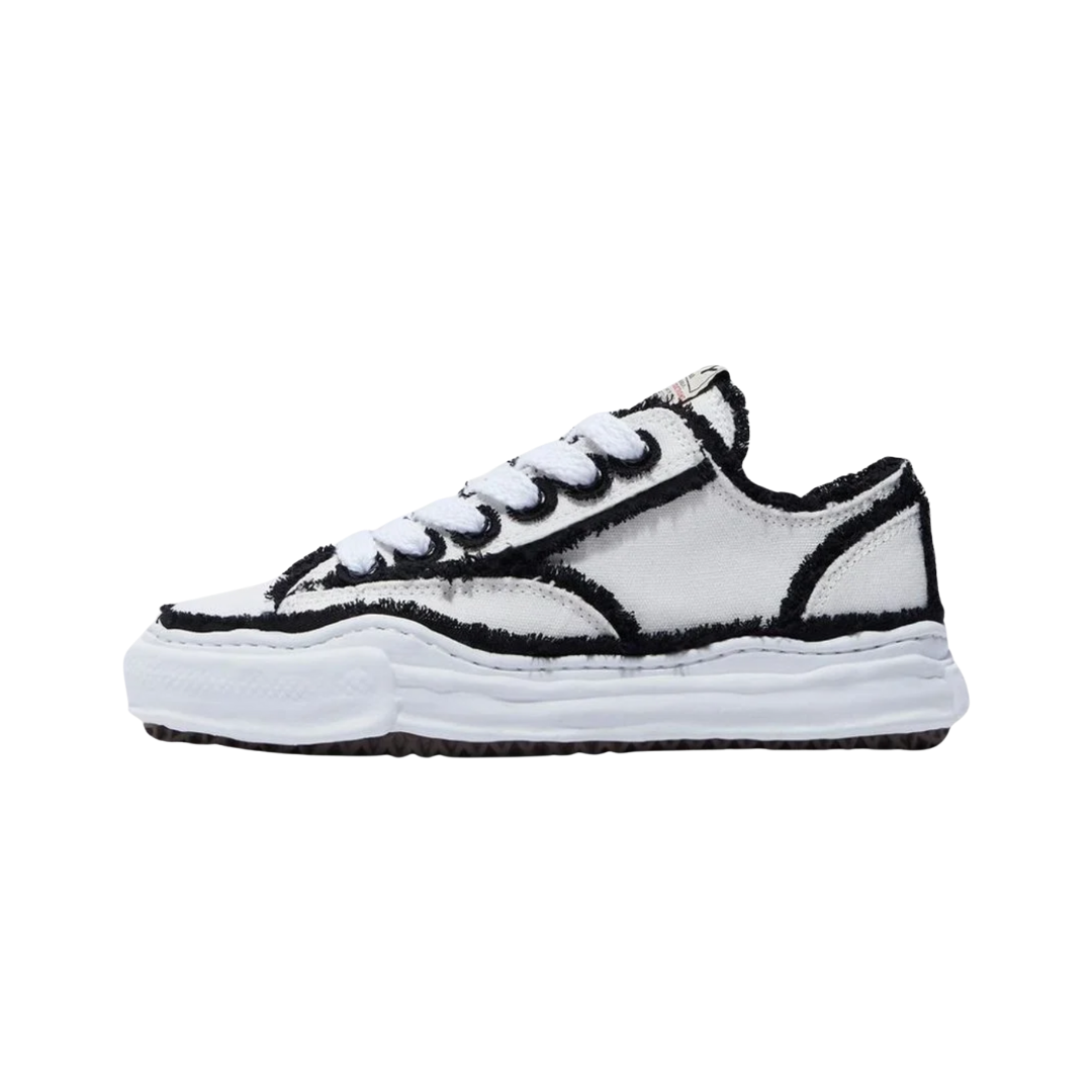 Maison Mihara Yasuhiro Peterson OG Sole Canvas Low Frayed White Black