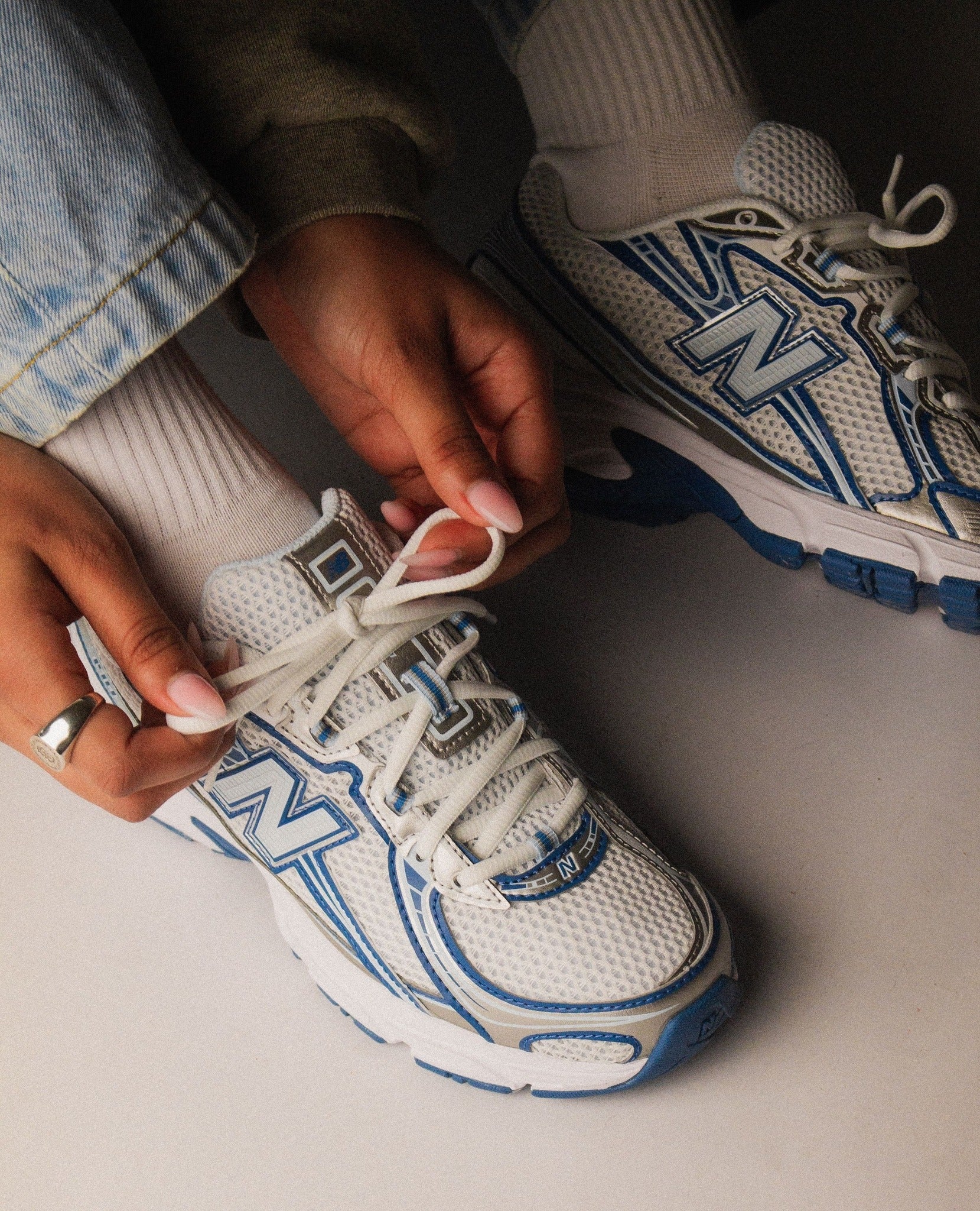 New Balance 740v2 White Ice Blue Sea Lime