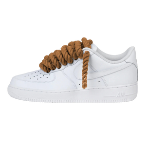Nike Air Force 1 Low Rope Laces Brown Custom