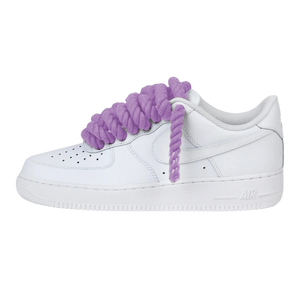 Nike Air Force 1 Low Rope Laces Lilac Purple Custom