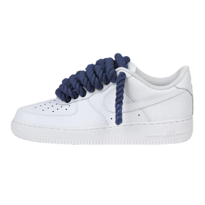 Nike Air Force 1 Low Rope Laces Navy Custom