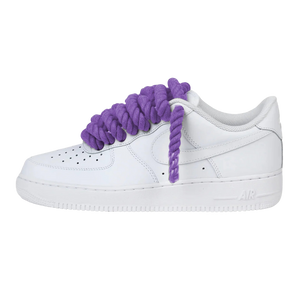 Nike Air Force 1 Low Rope Laces Purple Custom