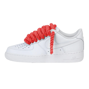 Nike Air Force 1 Low Rope Laces Red Custom