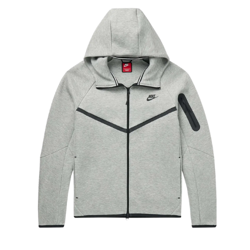 Nike Sportswear Tech Fleece Windrunner Full Zip Hoodie (FW24) Dark Grey Heather/Black